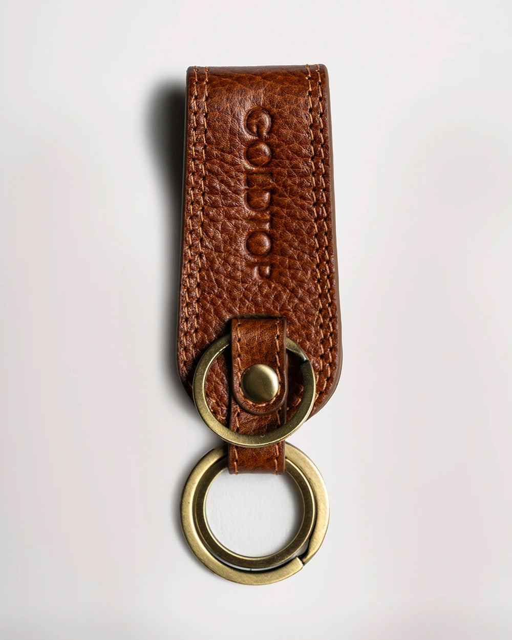 Leather Belt Loop Keyring (Wide)