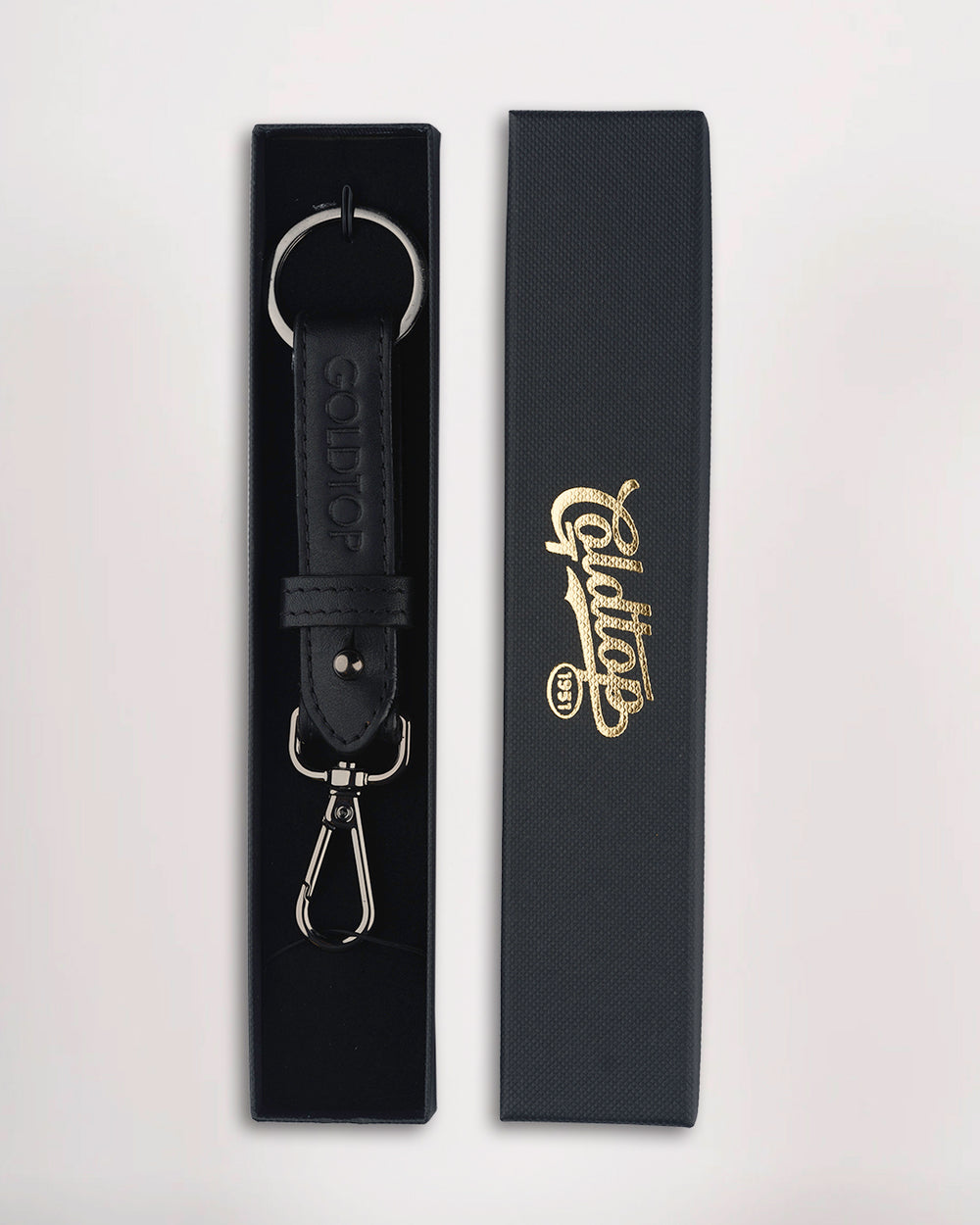Leather Belt Loop Keyring (Slim)