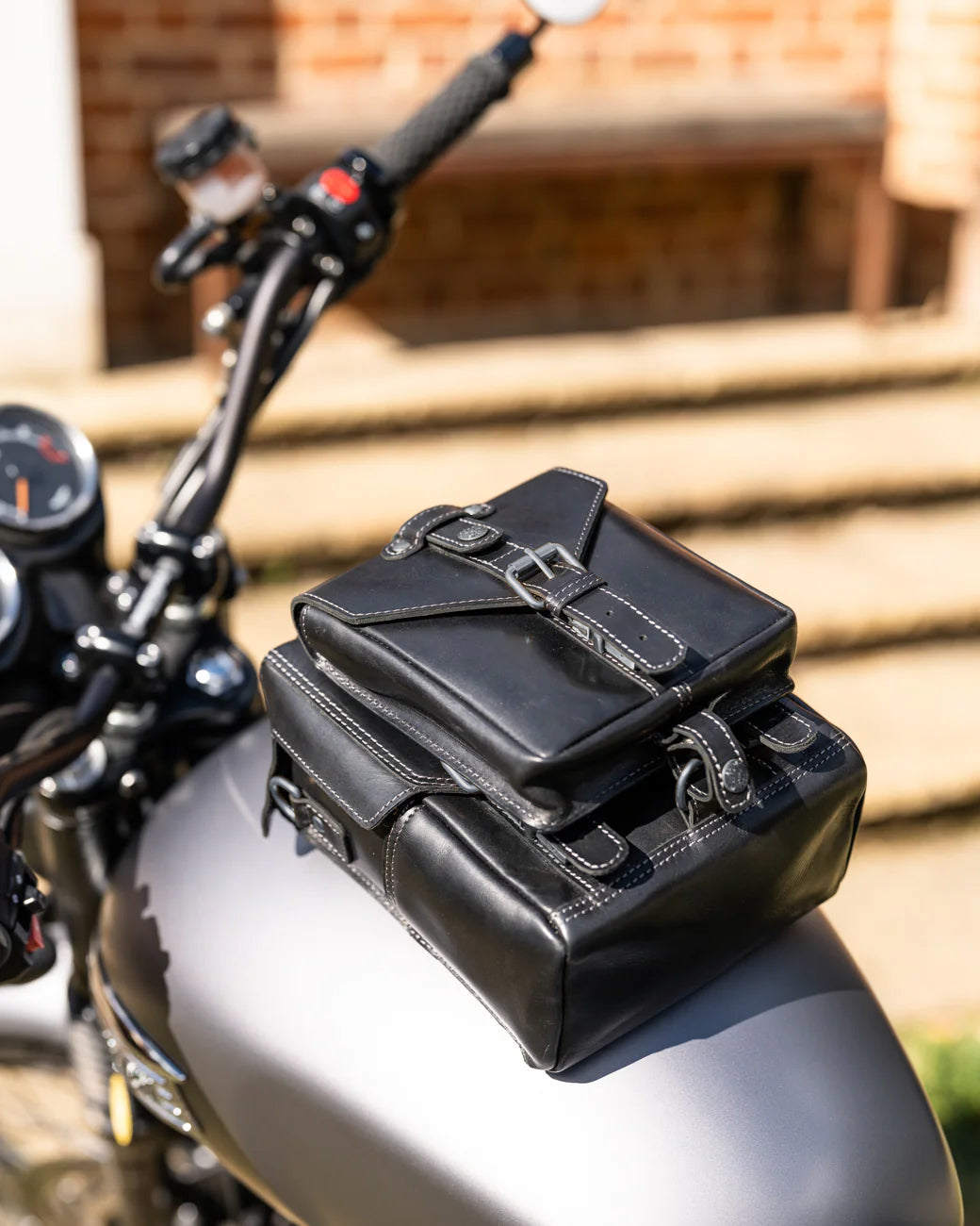 Leather Tank Bag - Large
