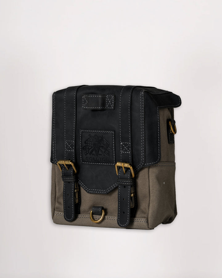 Canvas & Leather Tank Bag - Large