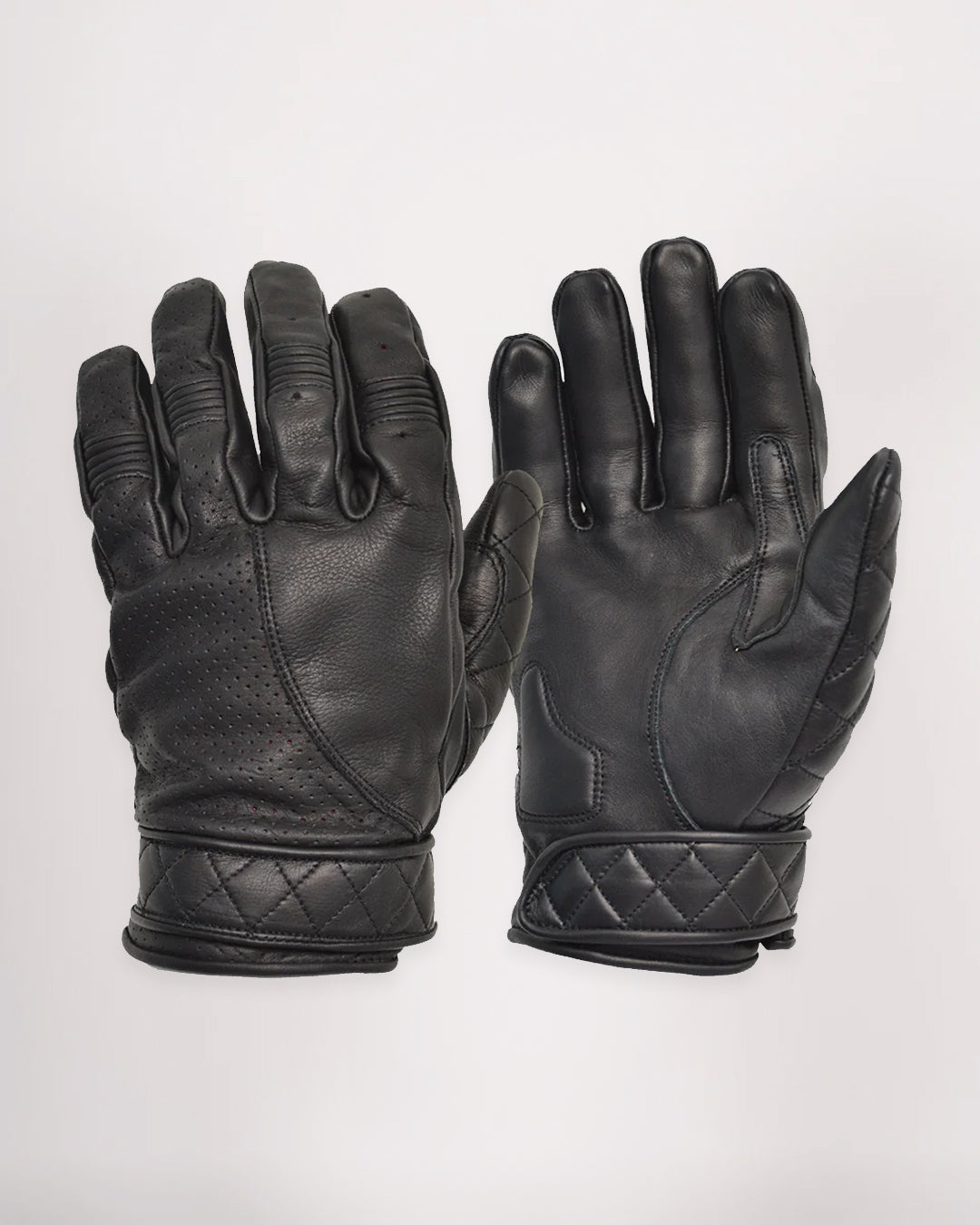 Goldtop Short Cuff Bobber Leather Motorcycle Gloves