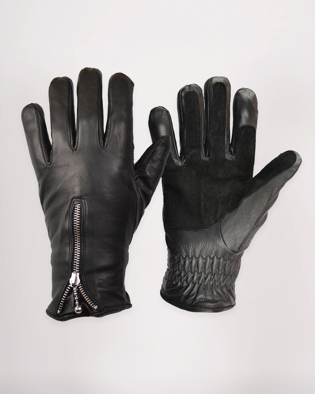 Goldtop | Zipped Cruiser Gloves - CE Certified Leather