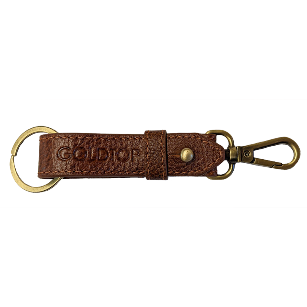 Goldtop Quality Leather Belt Loop Keyring
