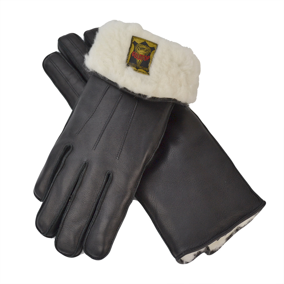 Zipped Merino Wool Lined Cafe Racer Gloves