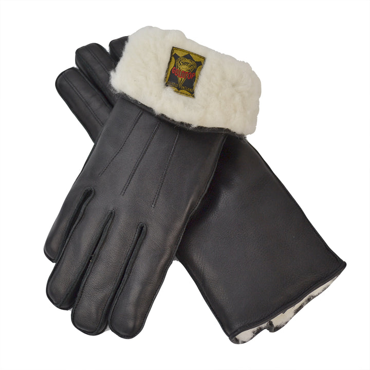 Zipped Merino Wool Lined Cafe Racer Gloves