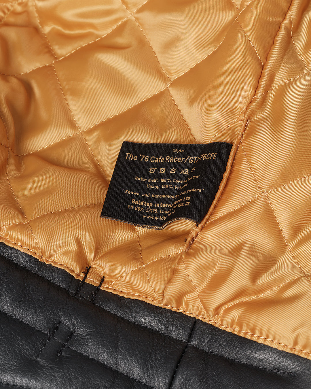 Goldtop | The '76 Cafe Racer Jacket - CE AAA Certified Armoured