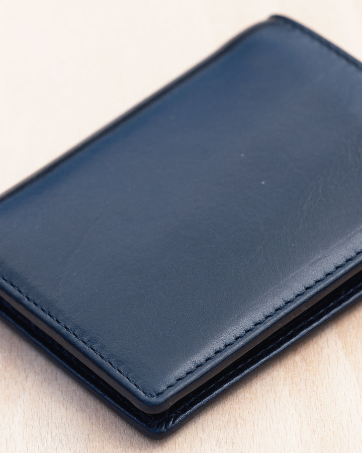 Vertical Leather Bifold Wallet