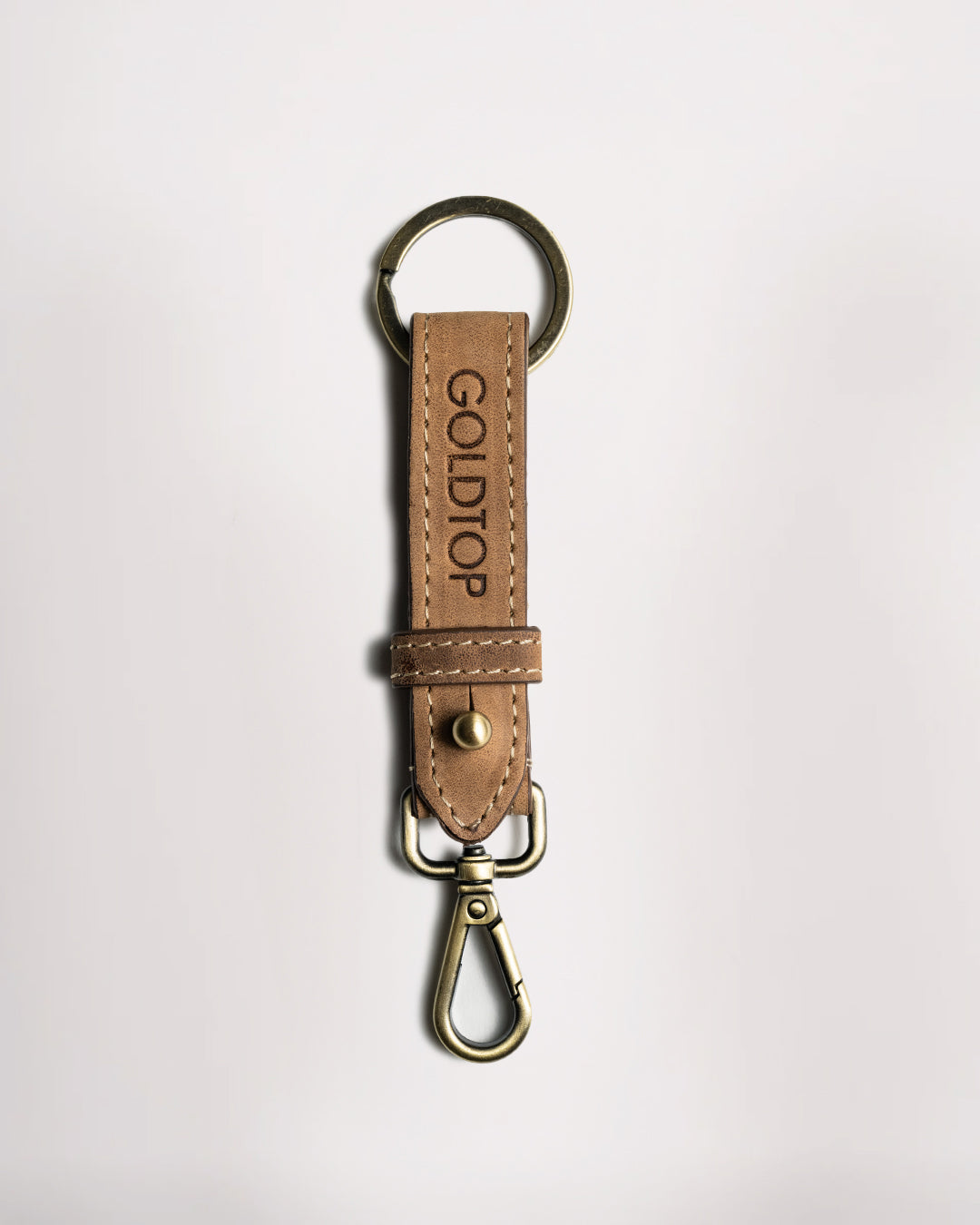 Leather Belt Loop Keyring (Slim)
