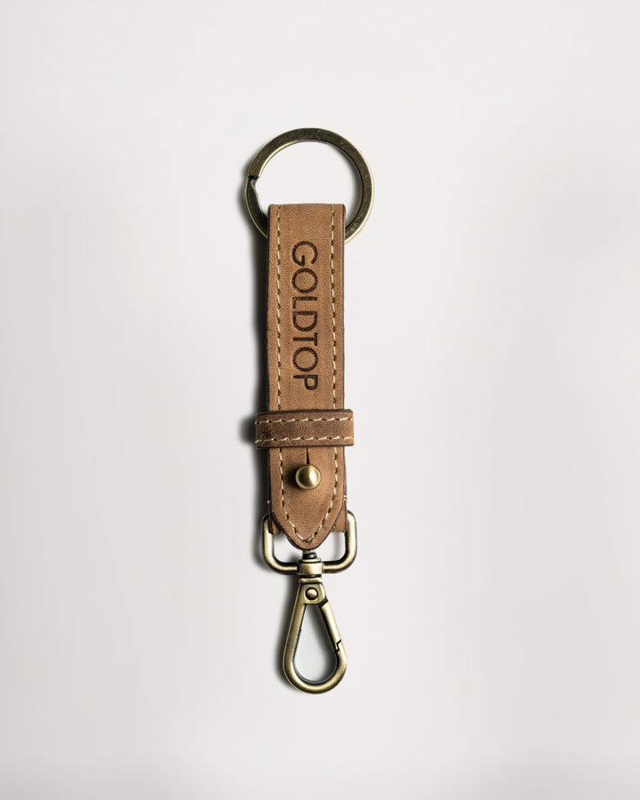 Leather Belt Loop Keyring (Slim)