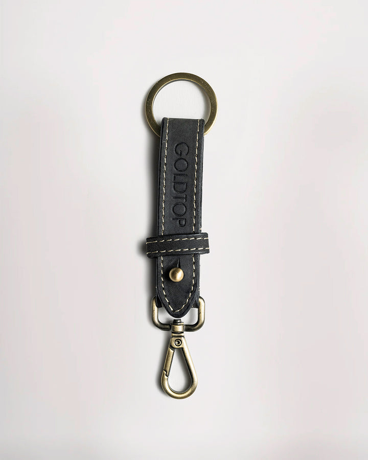 Leather Belt Loop Keyring (Slim)