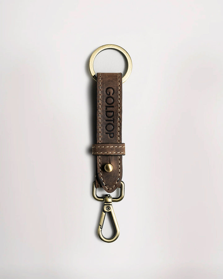 🎁 Leather Belt Loop Keyring (Slim) (100% off)