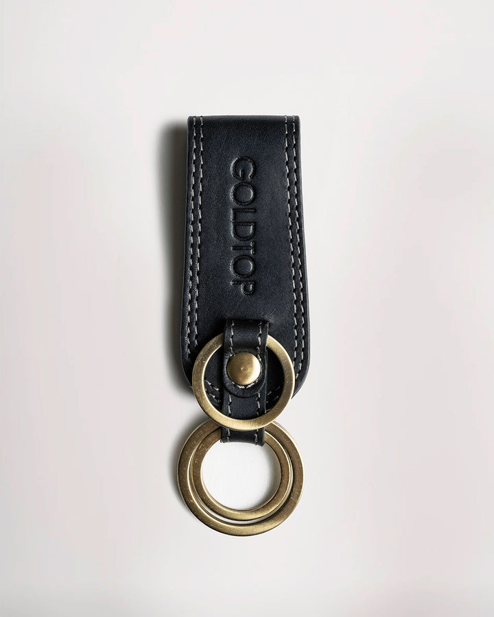 Leather Belt Loop Keyring (Wide)