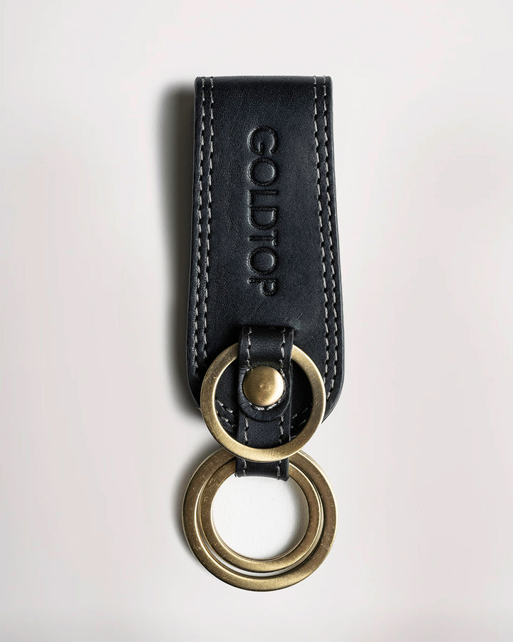 Leather Belt Loop Keyring (Wide)