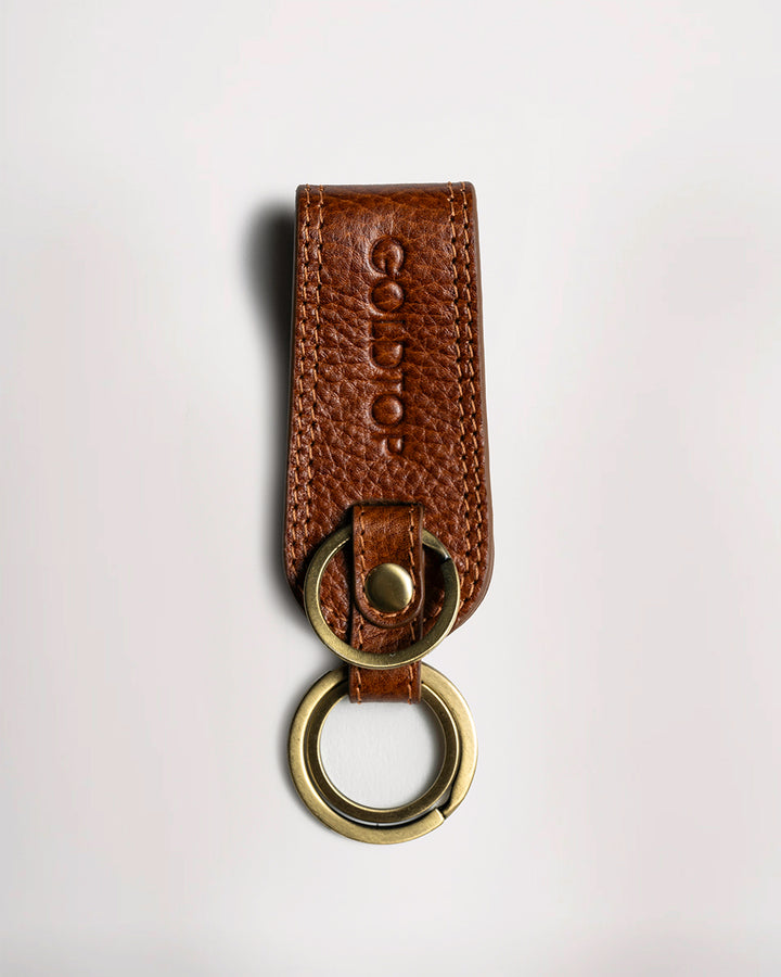 Leather Belt Loop Keyring (Wide)