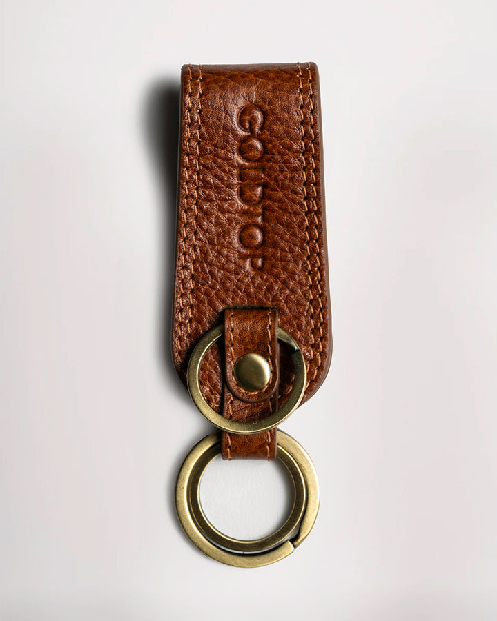 Leather Belt Loop Keyring (Wide)