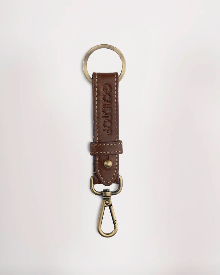 Leather Belt Loop Keyring (Slim)
