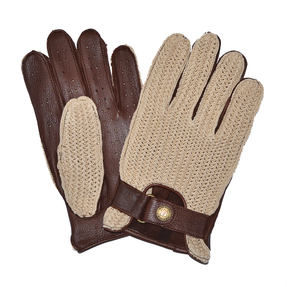 Deerskin Leather String Back Driving Gloves