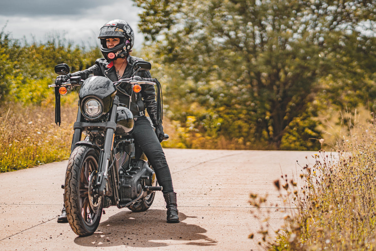 Women's leather motorcycle jackets