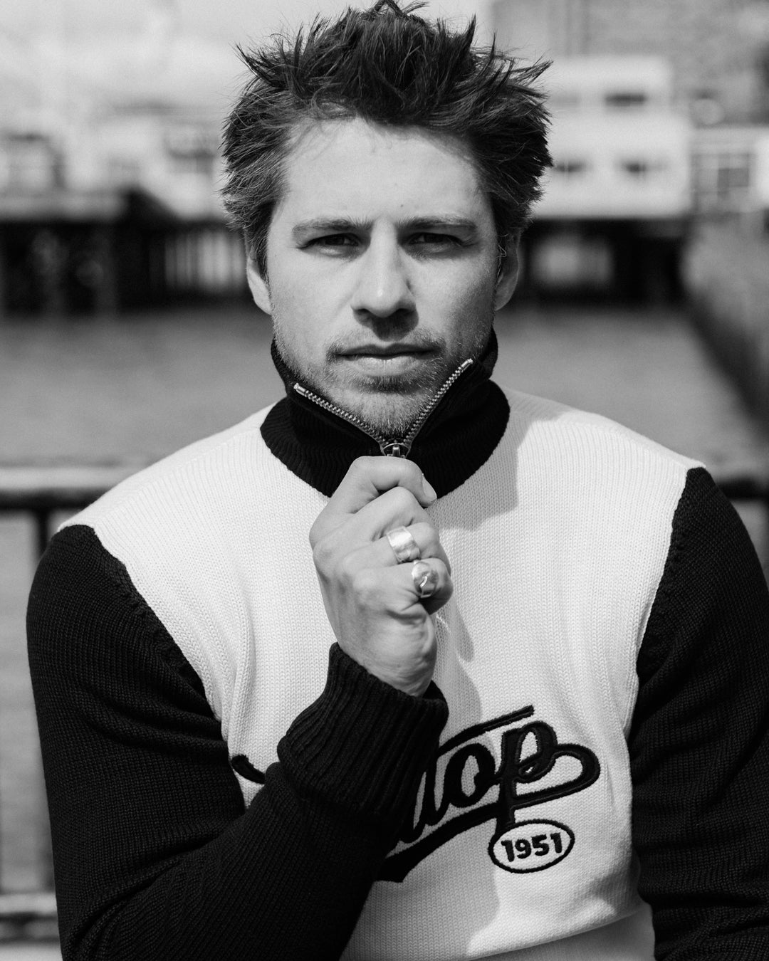 1920s Motorcycle Racing Sweater