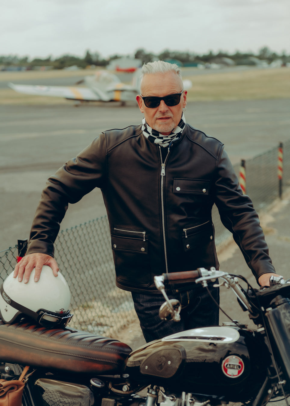 GOLDTOP The '74 Scuftufライダース 36インチ クッキー着 Goldtop | The '74 Scuftuf Jacket - CE AAA Certified Armoured