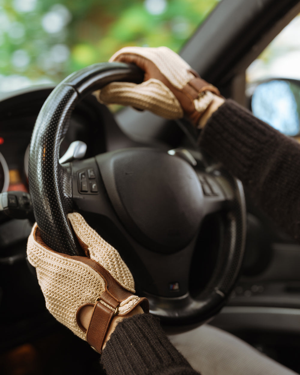 Deerskin Leather String Back Driving Gloves