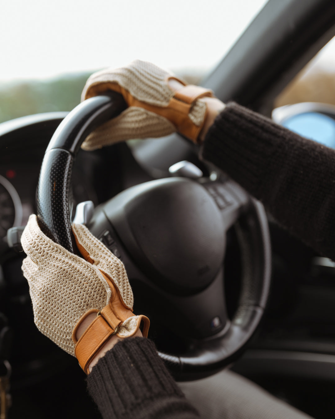 Deerskin Leather String Back Driving Gloves