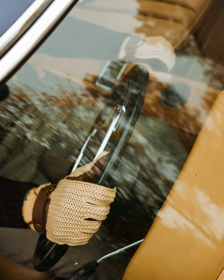 Deerskin Leather String Back Driving Gloves