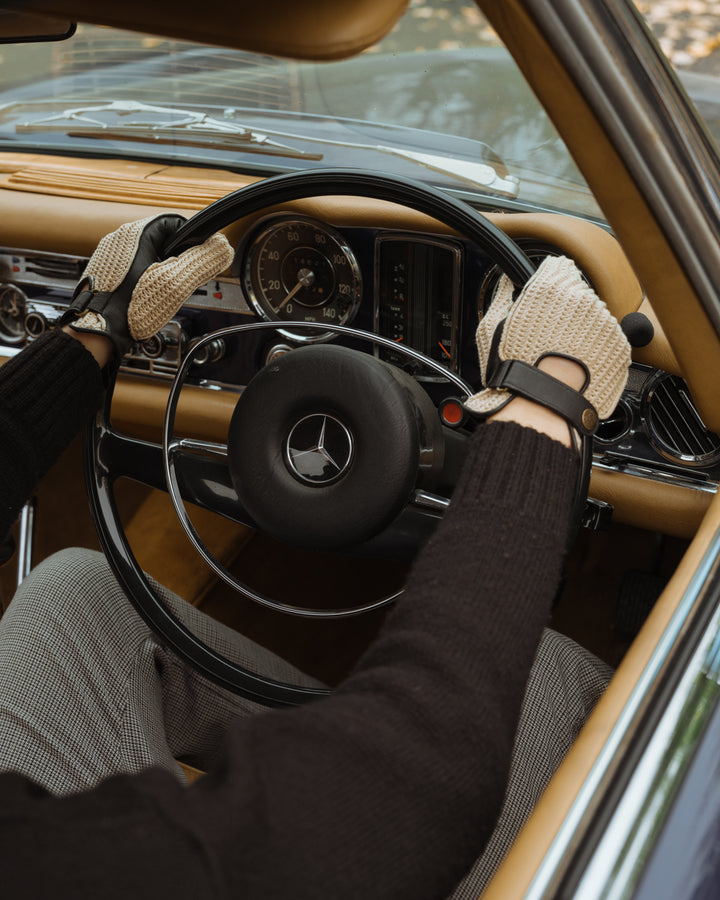 Deerskin Leather String Back Driving Gloves