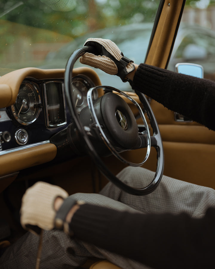Deerskin Leather String Back Driving Gloves