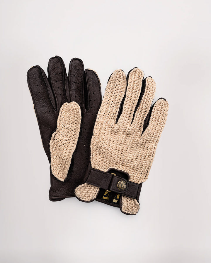 Deerskin Leather String Back Driving Gloves