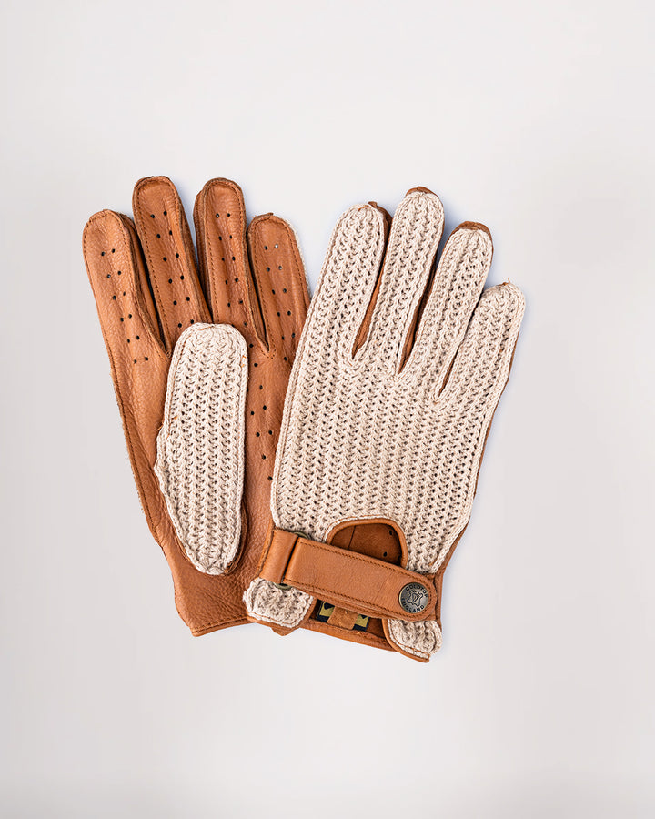 Deerskin Leather String Back Driving Gloves