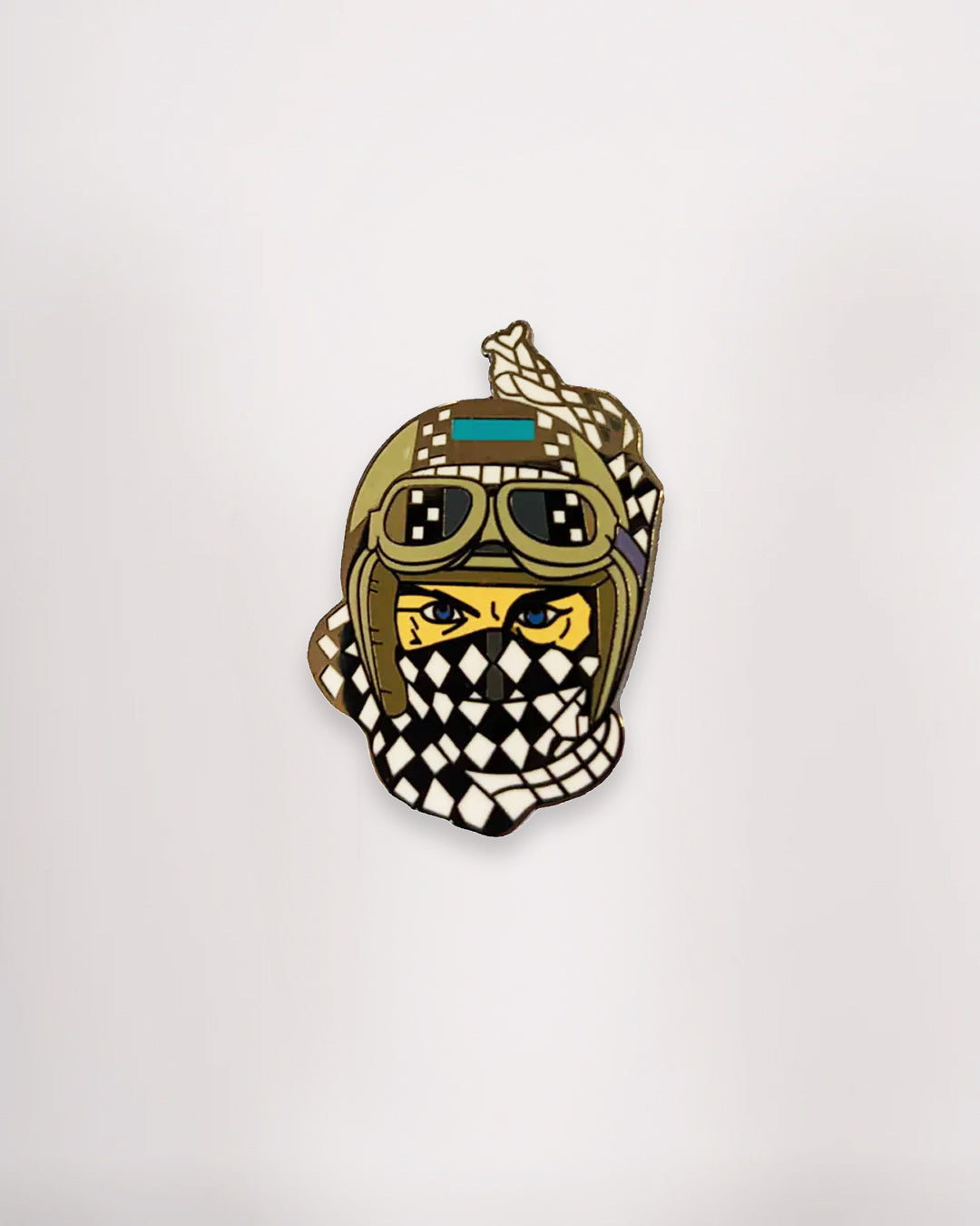 Goldtop Enamel Badge Pin