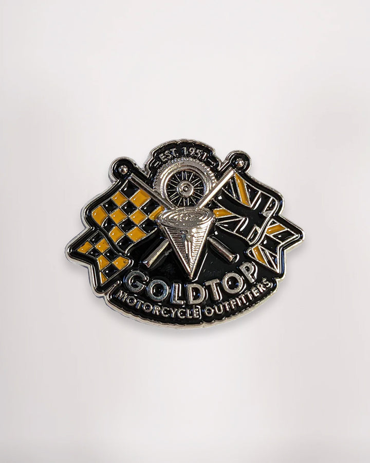 Goldtop Enamel Badge Pin