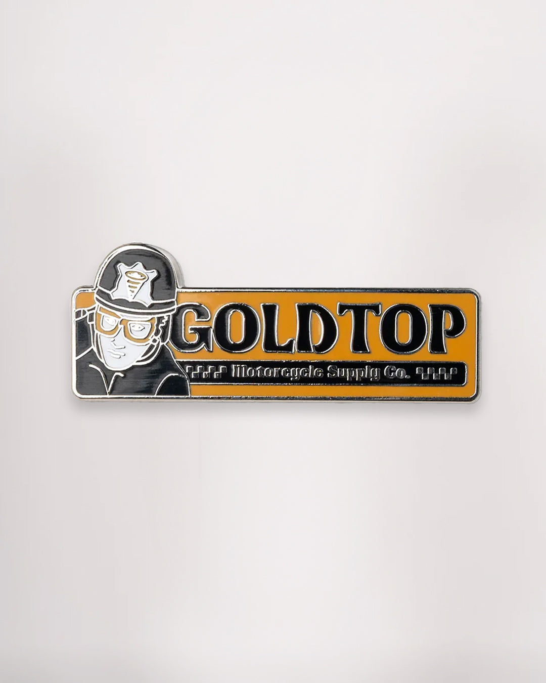 Goldtop Enamel Badge Pin