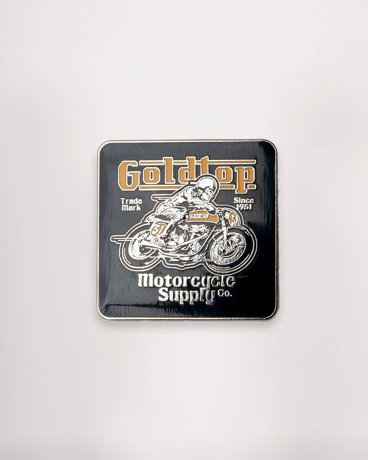 Goldtop Enamel Badge Pin