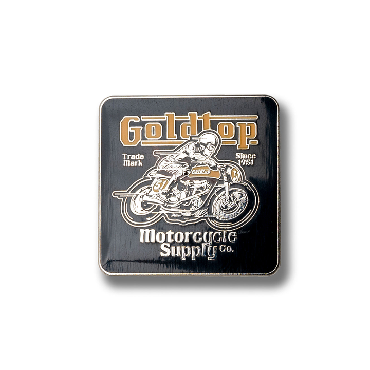 Goldtop Enamel Badge Pin