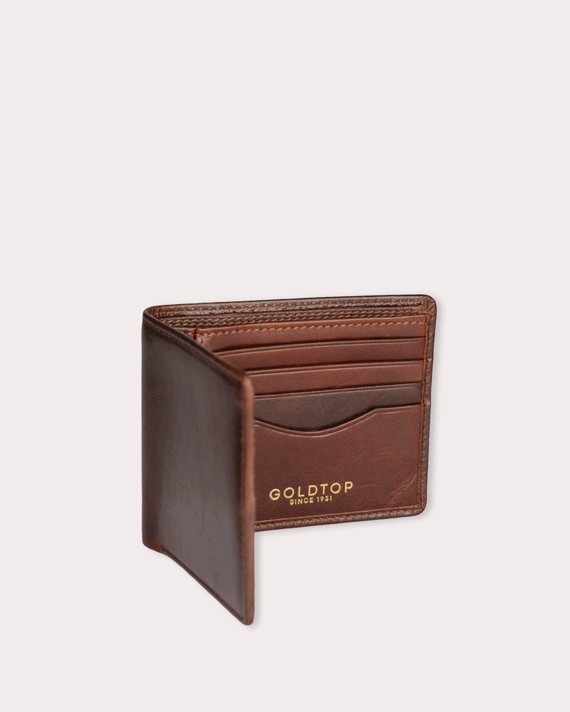 Horizontal Leather Billfold Wallet