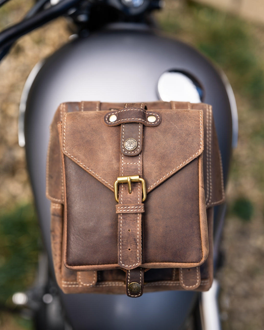 Leather Tank Bag - Small