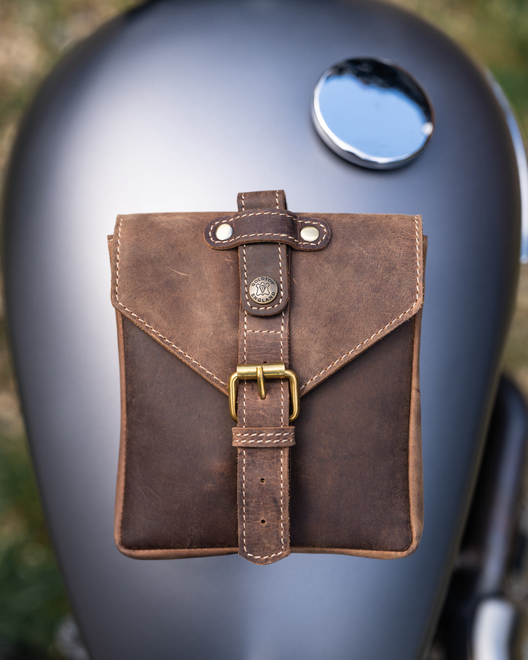 Leather Tank Bag - Small