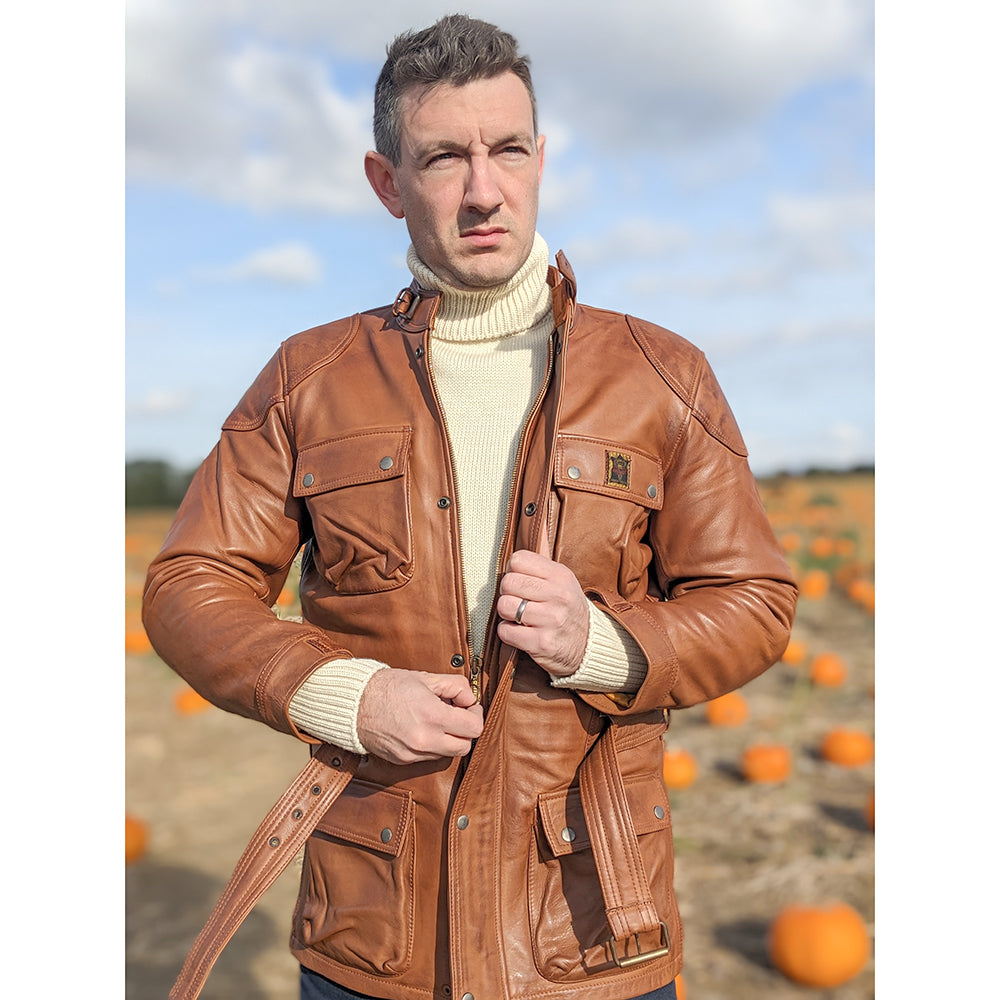 Goldtop | The Patrol Motorcycle Jacket - CE AAA Certified Goldtop | The Patrol Motorcycle Jacket - CE AAA Certified