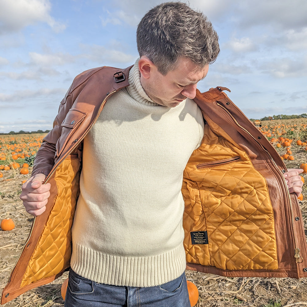 Goldtop | The Patrol Motorcycle Jacket - CE AAA Certified Goldtop | The Patrol Motorcycle Jacket - CE AAA Certified
