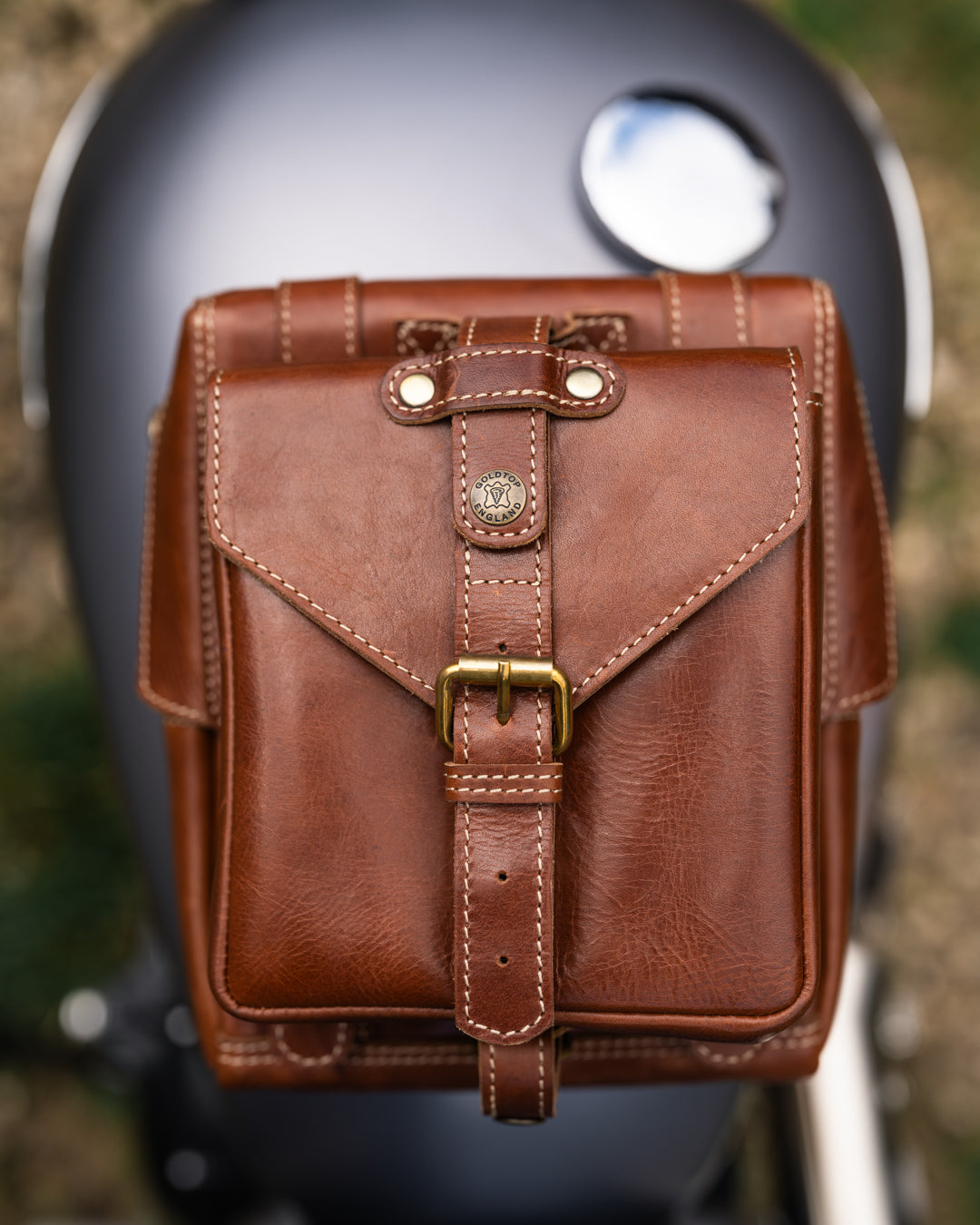 Leather Tank Bag - Large