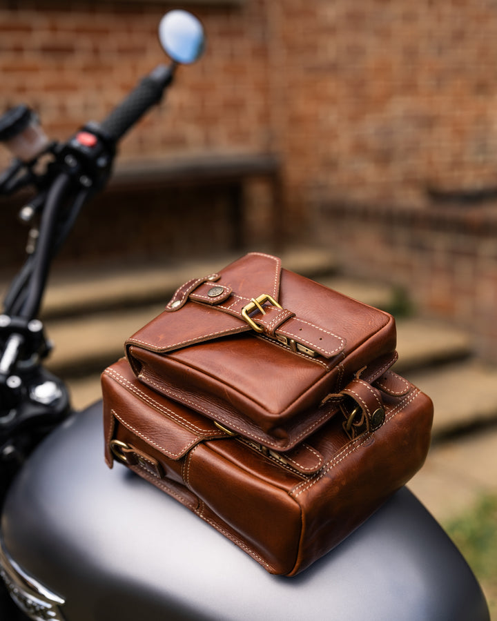 Leather Tank Bag - Small