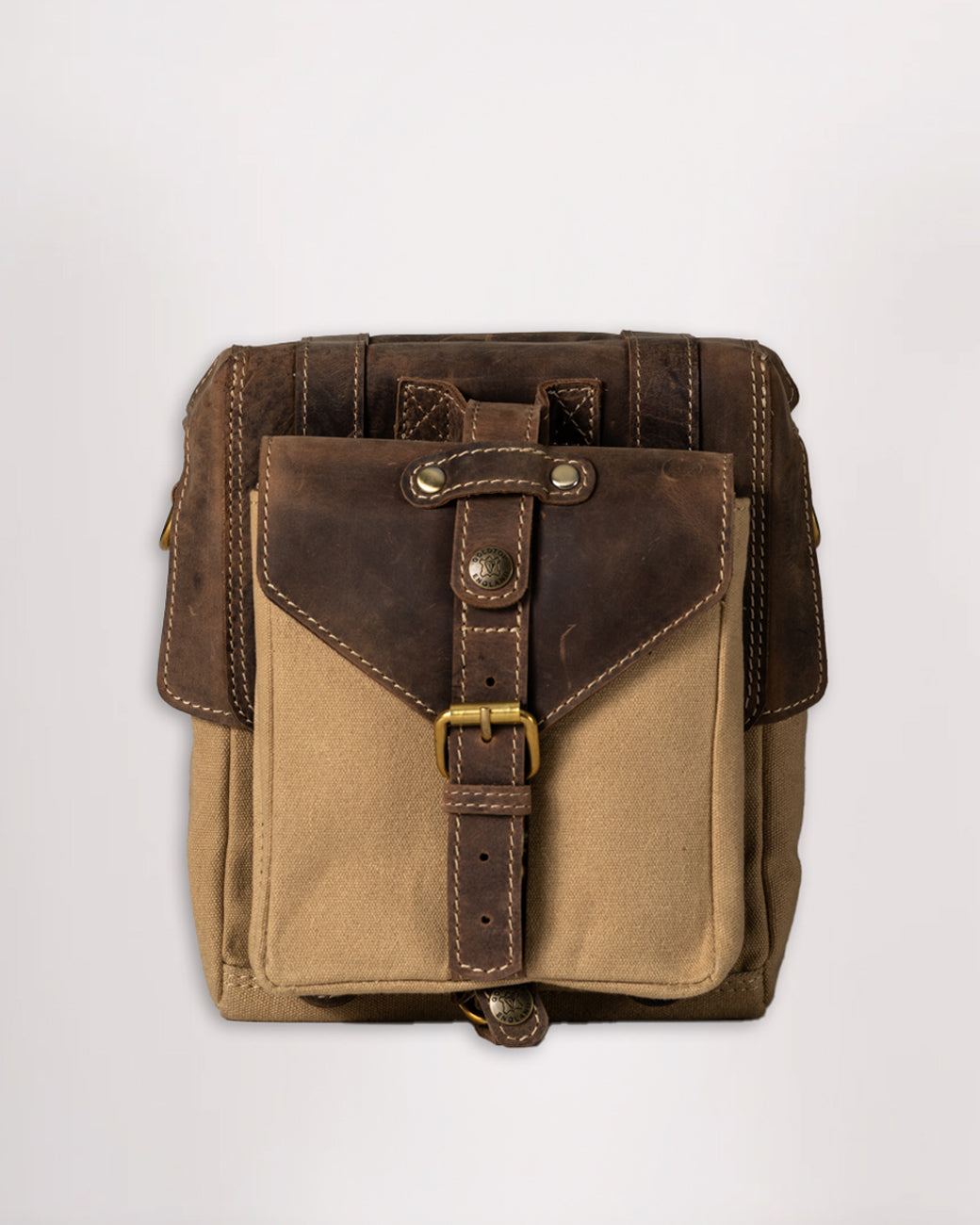 Canvas & Leather Tank Bag - Small