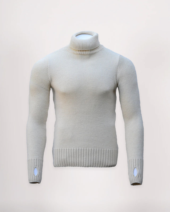 100% Merino Wool Fitted Submariner Sweater