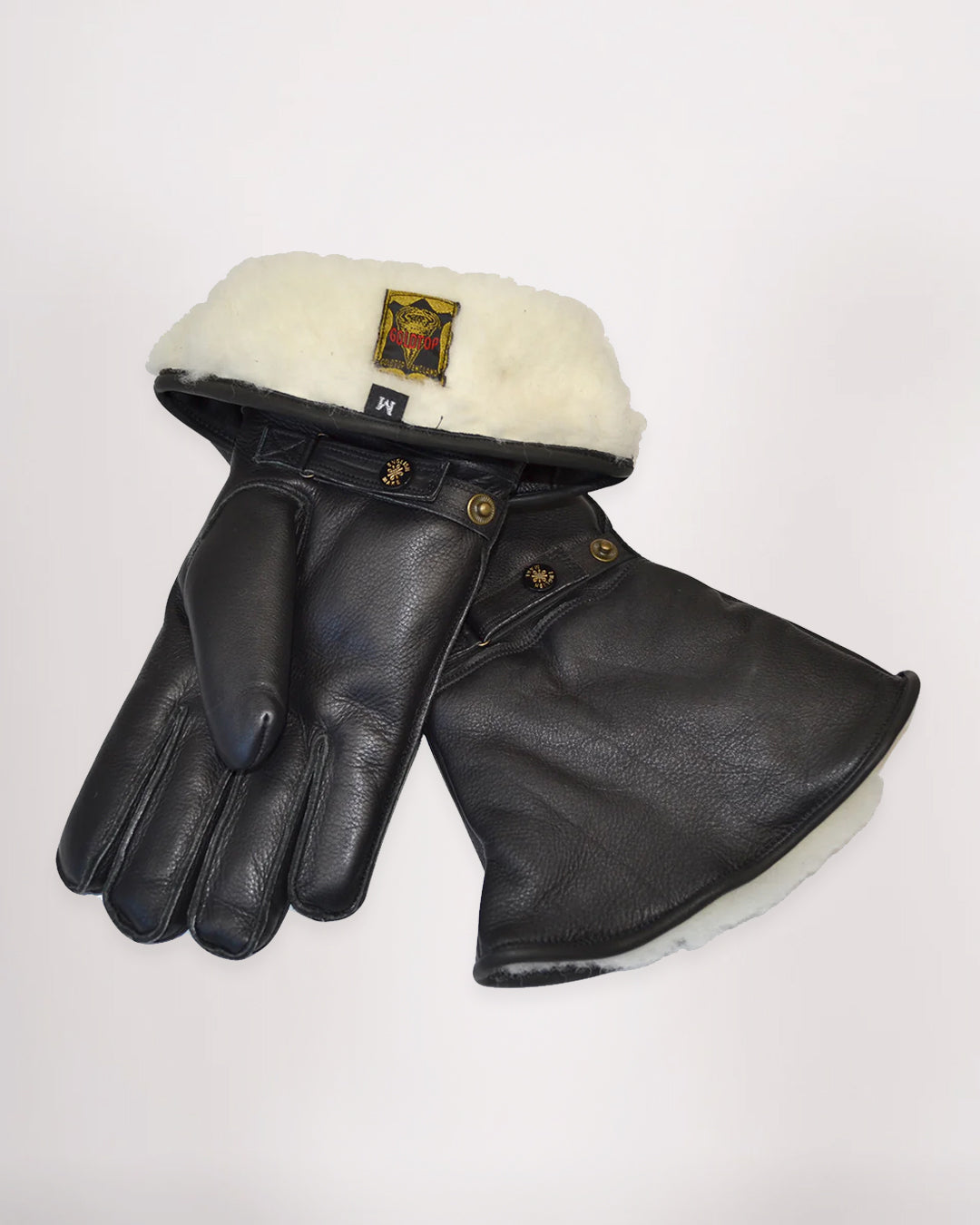 Goldtop | Classic Merino Wool Lined Leather Gauntlets - CE