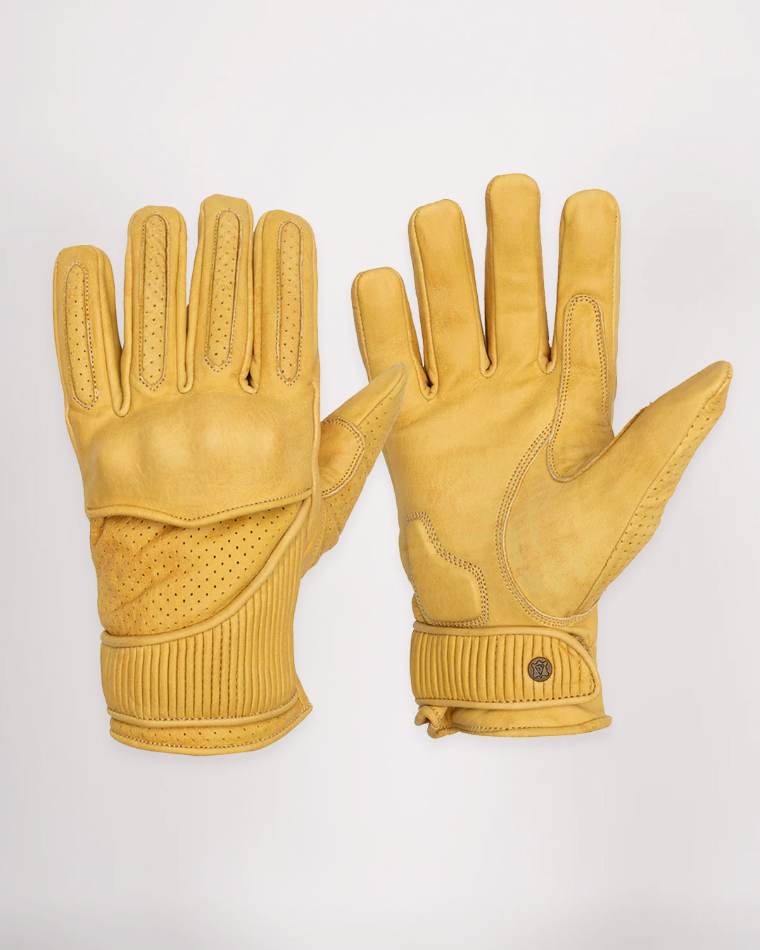 Goldtop | Mens Leather CE Certified Motorcycle & Driving Gloves