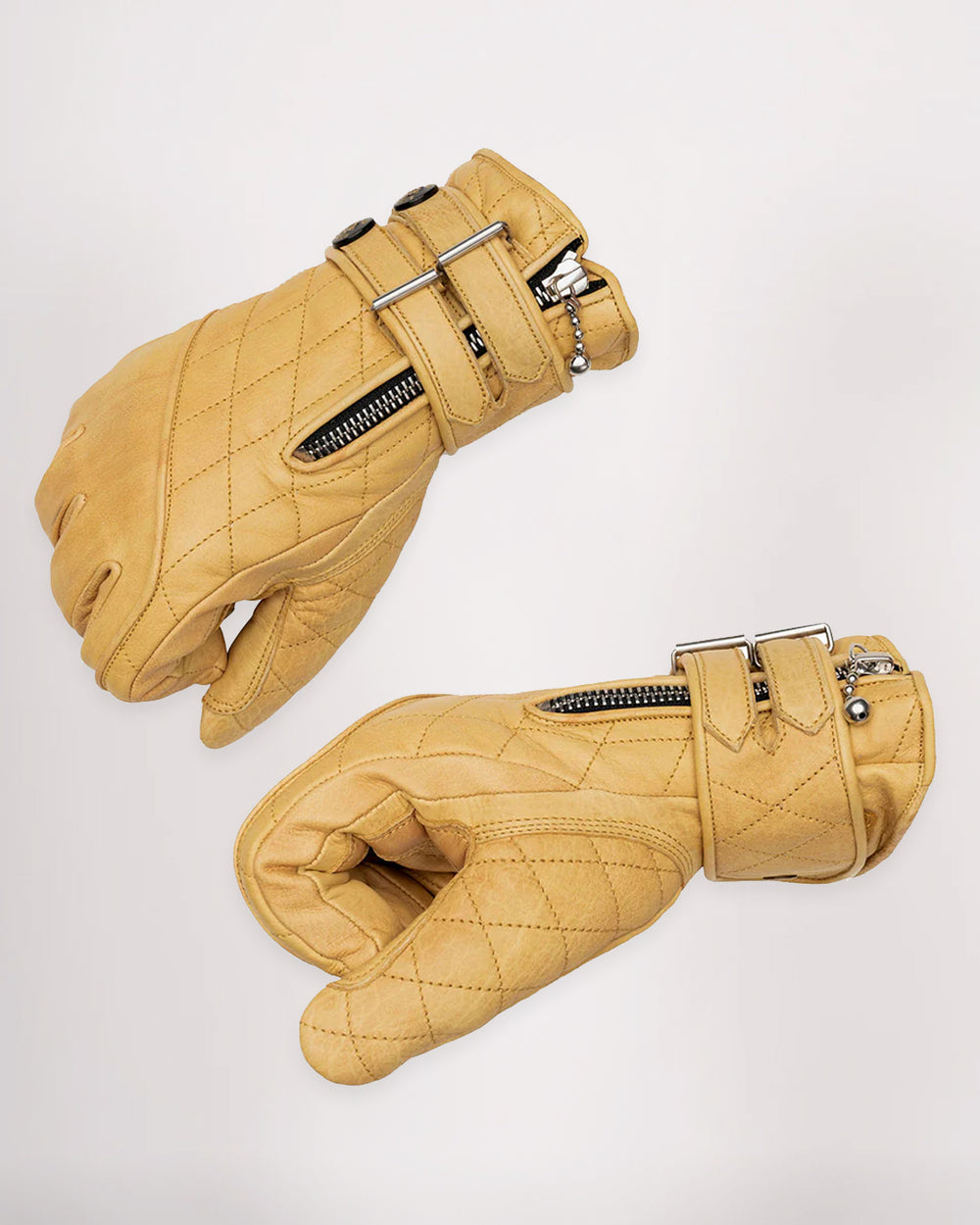 Quilted Cafe Racer Gloves