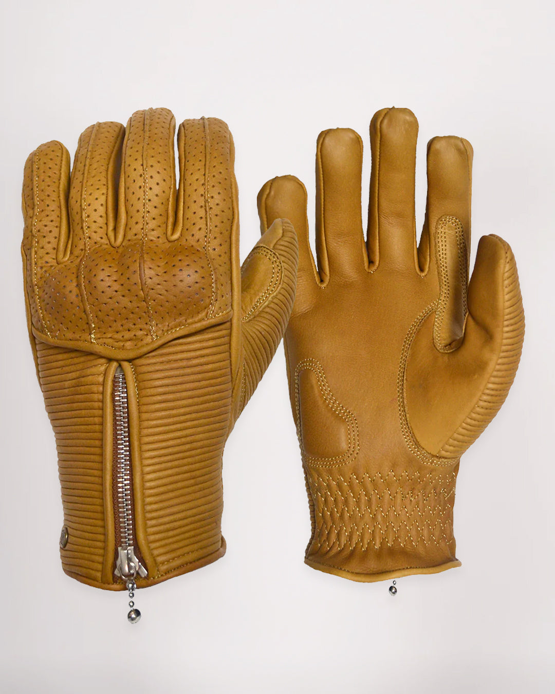 Goldtop | Mens Leather CE Certified Motorcycle & Driving Gloves
