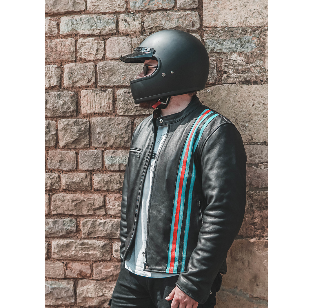 Easy rider leather motorcycle jacket best sale